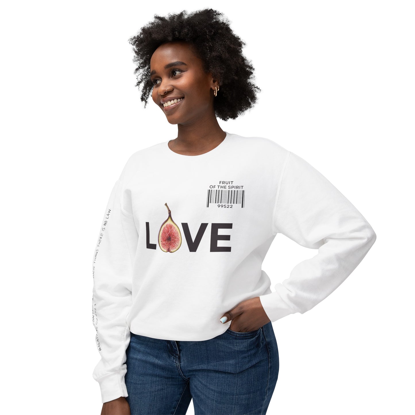 Fruit of the Spirit "Love" Unisex Lightweight Crewneck Sweatshirt