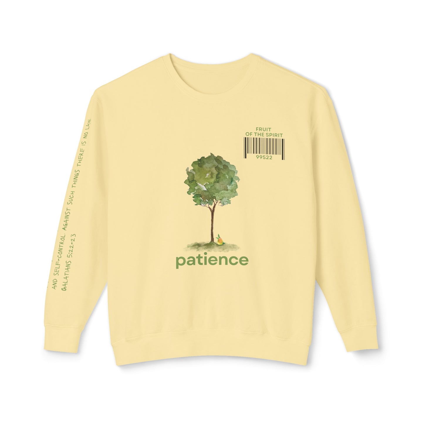 Fruit of the Spirit "Patience" Unisex Lightweight Crewneck Sweatshirt