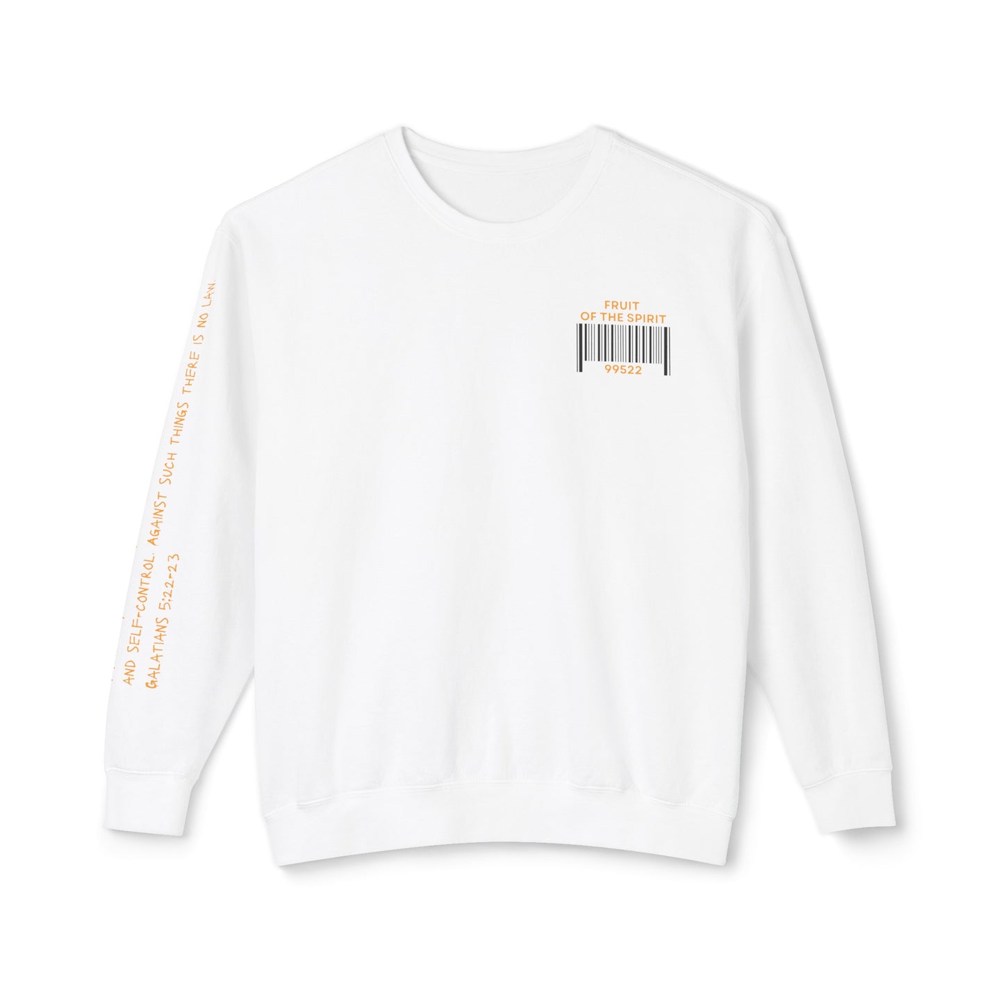 Fruit of the Spirit "Bar Code" Unisex Lightweight Crewneck Sweatshirt