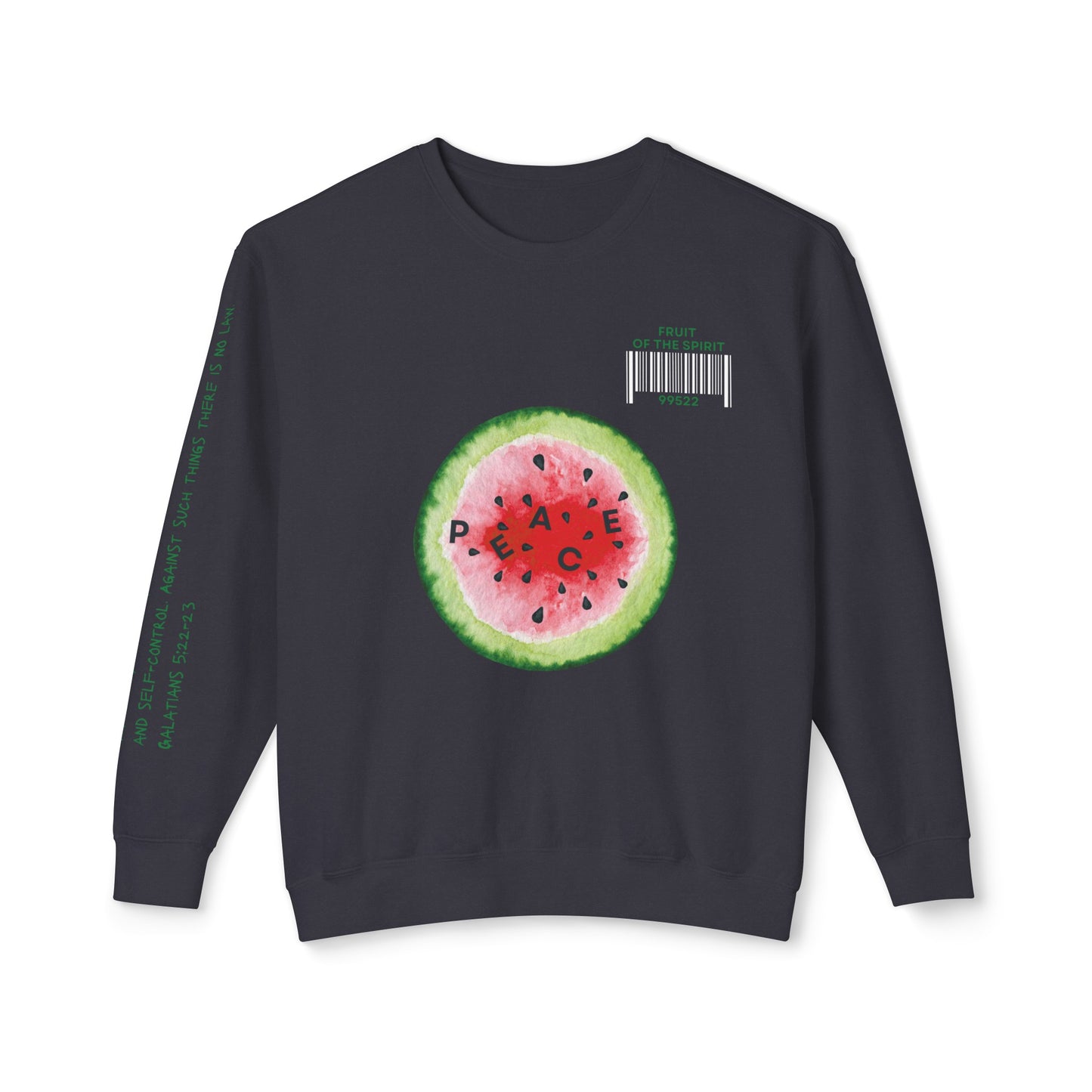 Fruit of the Spirit "Peace" Unisex Lightweight Crewneck Sweatshirt