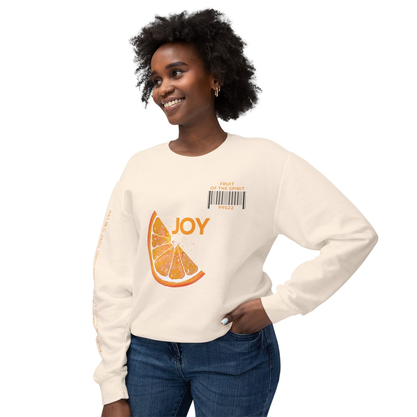 Fruit of the Spirit "Joy" Unisex Lightweight Crewneck Sweatshirt