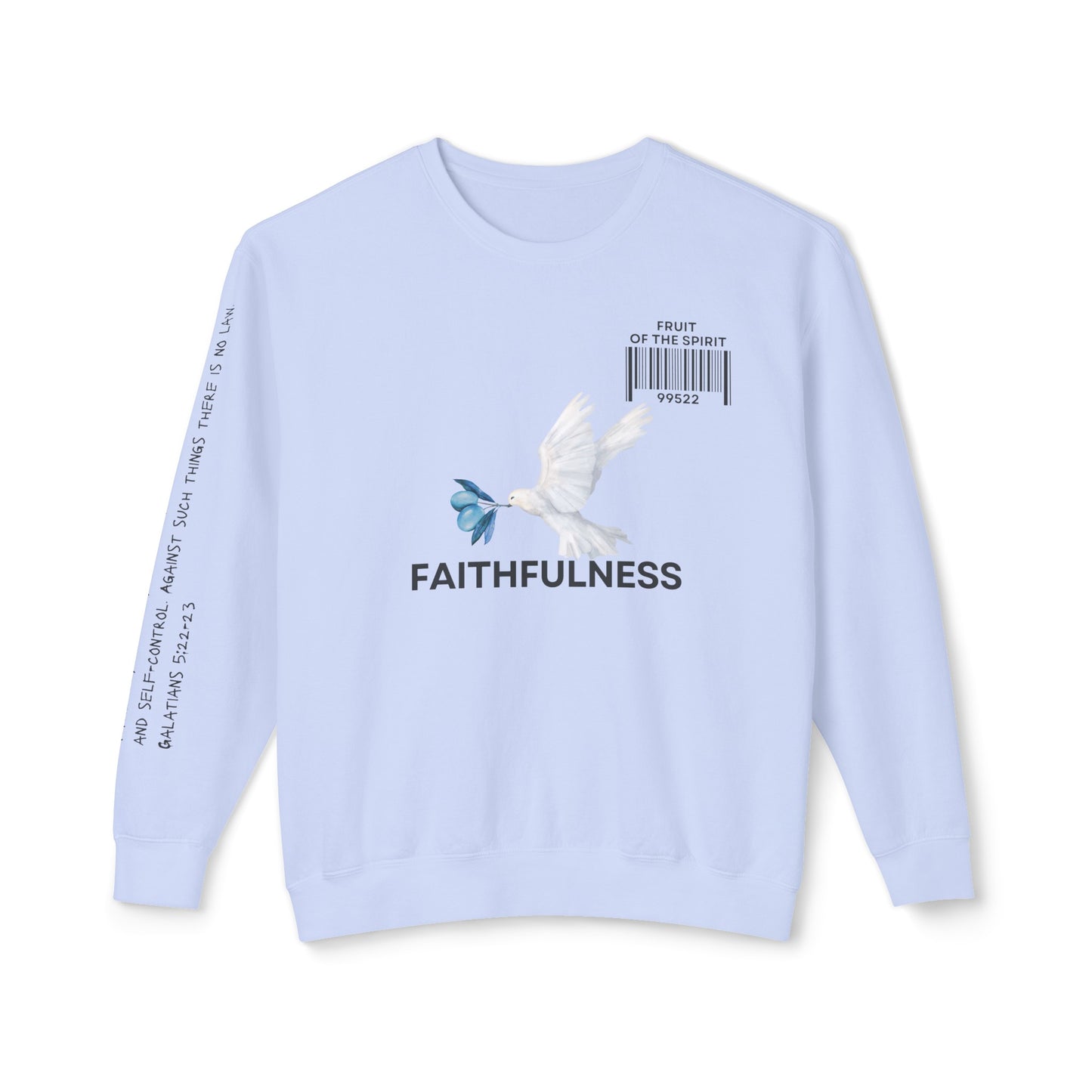 Fruit of the Spirit "Faithfulness" Unisex Lightweight Crewneck Sweatshirt