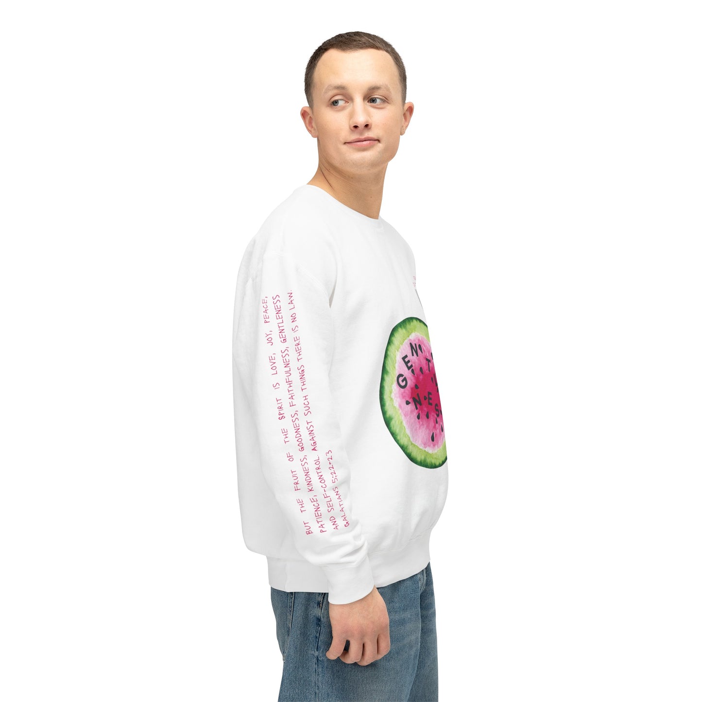 Fruit of the Spirit "Gentleness" Unisex Lightweight Crewneck Sweatshirt