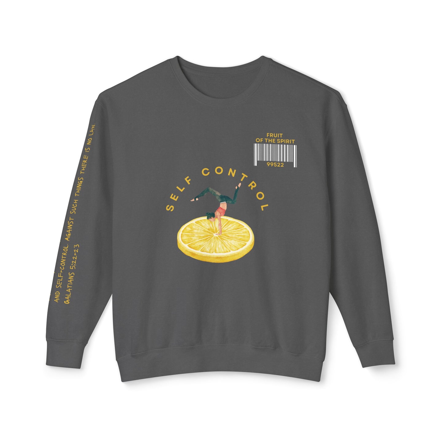 Fruit of the Spirit "Self-Control" Unisex Lightweight Crewneck Sweatshirt