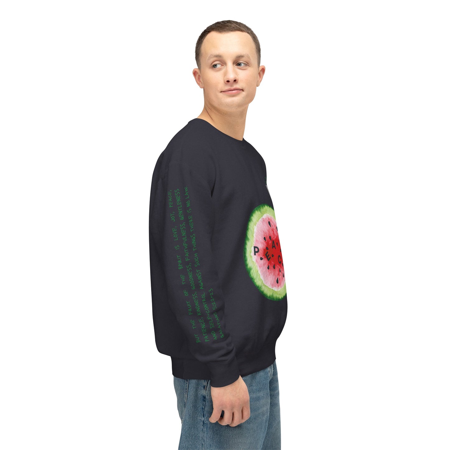 Fruit of the Spirit "Peace" Unisex Lightweight Crewneck Sweatshirt