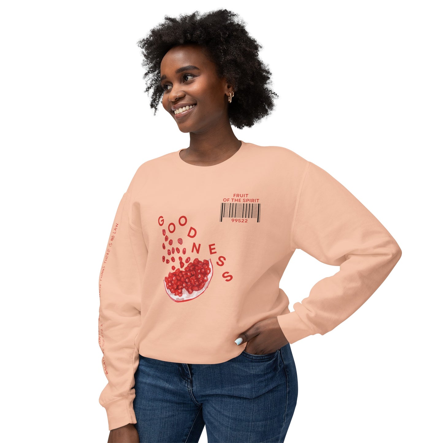 Fruit of the Spirit "Goodness" Unisex Lightweight Crewneck Sweatshirt